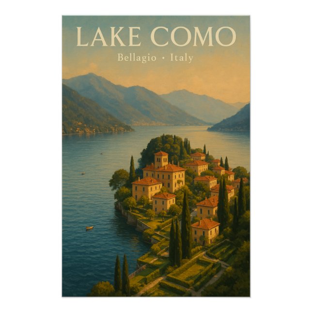 Lake Como — Italy, travel Poster (Front)