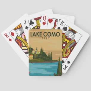 Lake Como Italy Vintage Playing Cards