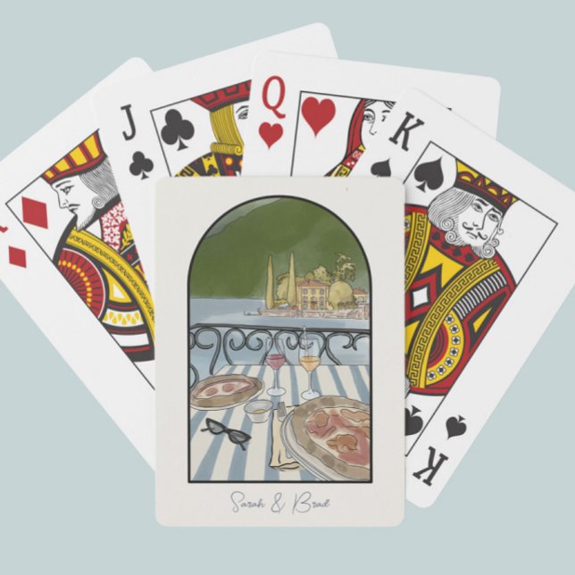 Lake Como Italy Wedding Favours. Playing Cards (Creator Uploaded)