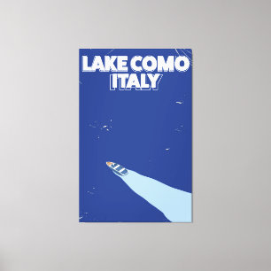 lake como itlay travel poster canvas print
