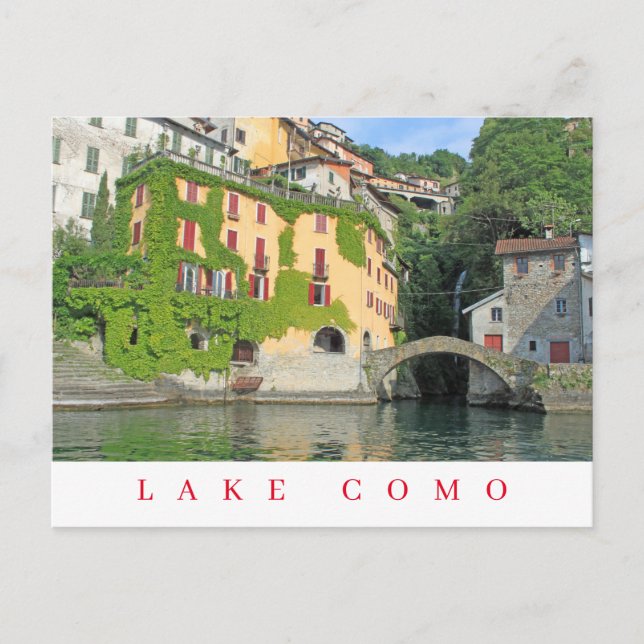 Lake Como Nesso view postcard (Front)