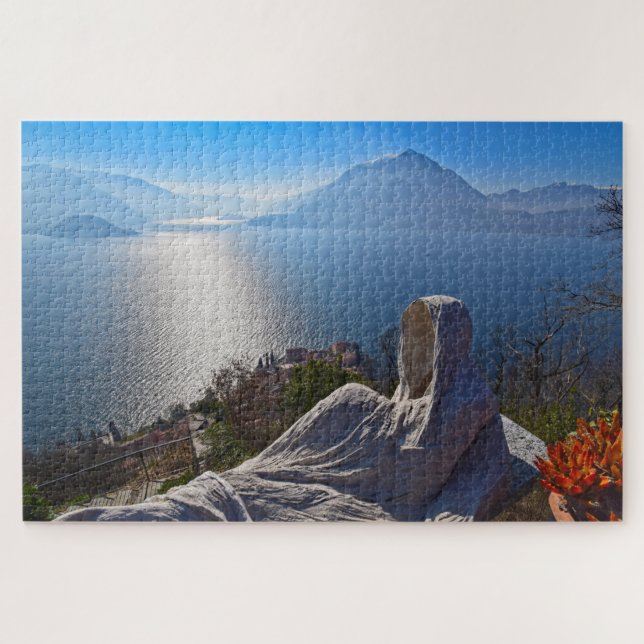 Lake Como - Vezio Ghosts - Italy - 20x30 - 1014 pc Jigsaw Puzzle (Horizontal)