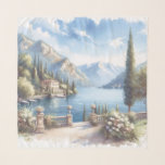 Lake Como watercolor landscape wedding destination Scarf<br><div class="desc">Wheather you are celebrating 1st, 5th, 10th, 25th, 50th year of wedding anniversary or pick up these destination for your wedding, this collection for you or your love ones. Introducing exclusive Romantic Travel Destinations Famous Wedding Anniversary Collection – a curated line of tote bags, scarves, and postcards that beautifully capture...</div>