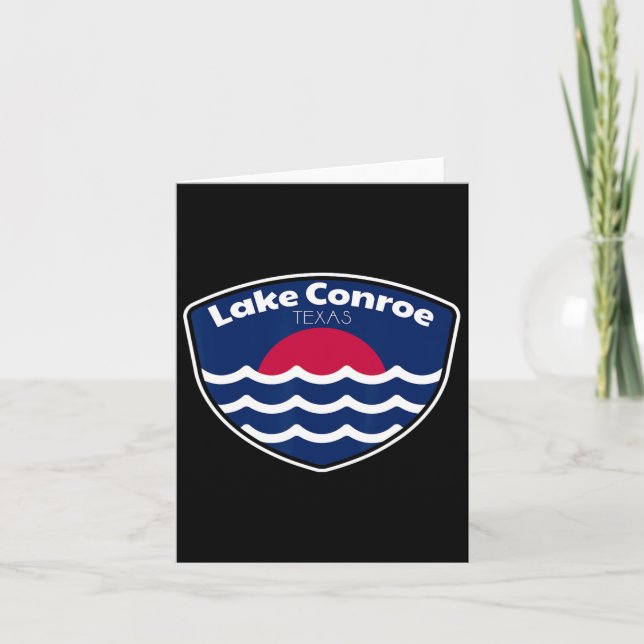 Lake Conroe Texas Fishing  Card (Front)