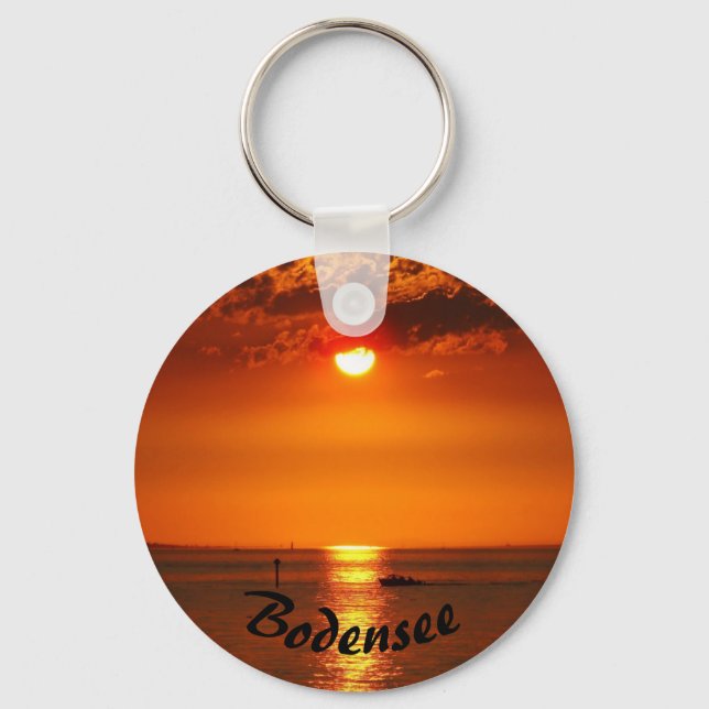 Lake Constance Sunset Key Ring (Front)