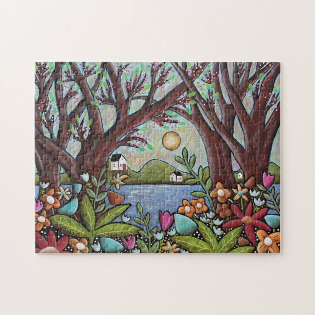 Lake Cottages by Karla Gerard Jigsaw Puzzle (Horizontal)