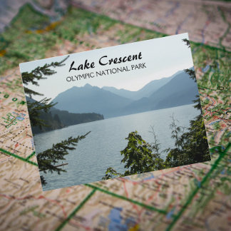 Lake Crescent, Washington Travel Photo Postcard