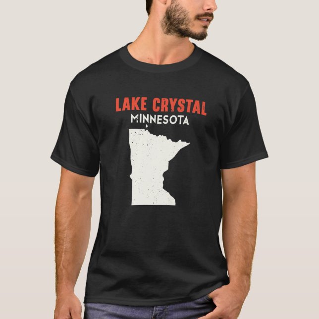 Lake Crystal Minnesota USA State America Travel Mi T-Shirt (Front)