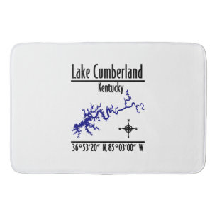 Lake Cumberland Kentucky Shoreline Map Coordinates Bath Mat
