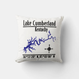 Lake Cumberland Kentucky Shoreline Map Coordinates Cushion