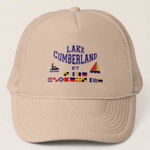 Lake Cumberland KY Sig Flag Trucker Hat