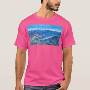 Lake Cushman Olympic Mountains (Watercolor) Long T-Shirt