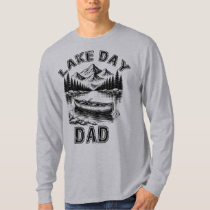 Lake Day Dad, Camping Adventure T-Shirt