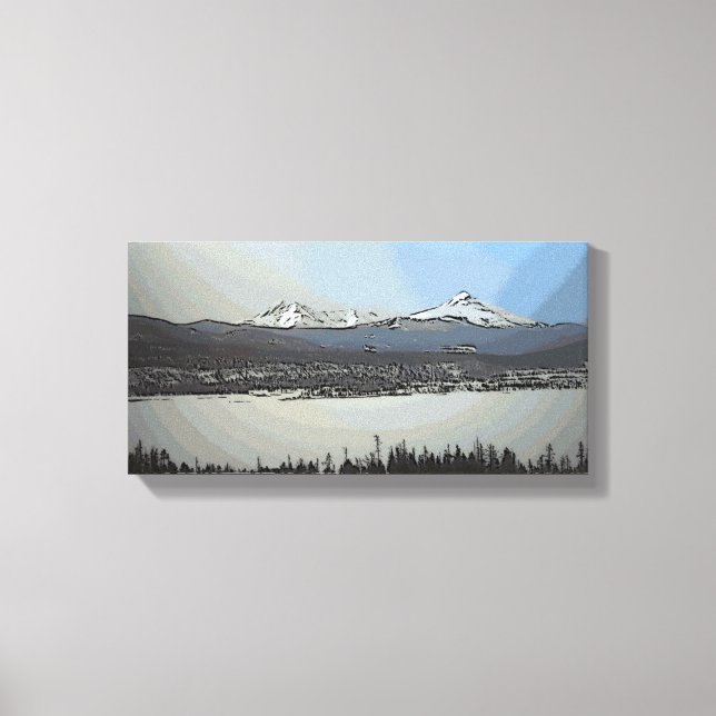 Lake Dillon Colorado scenic art canvas Print (Front)