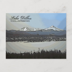 Lake Dillon Colorado scenic postcard