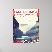 Lake district, Cumbria Travel poster