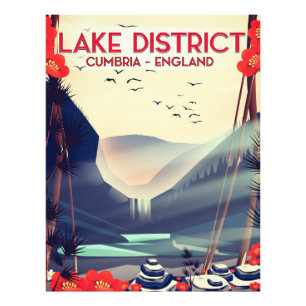 Lake District Cumbria Vacation poster