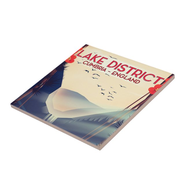 Lake District Cumbria Vacation poster Tile (Side)