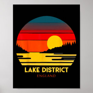 Lake District England Vacation Souvenir Poster