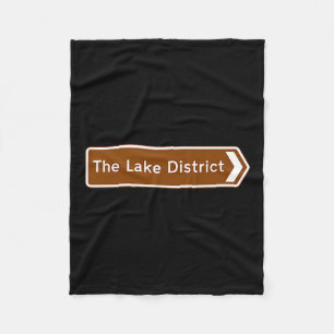 Lake District National Park, Cumbria Tourist Road  Fleece Blanket