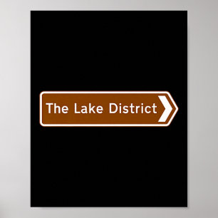 Lake District National Park, Cumbria Tourist Road  Poster