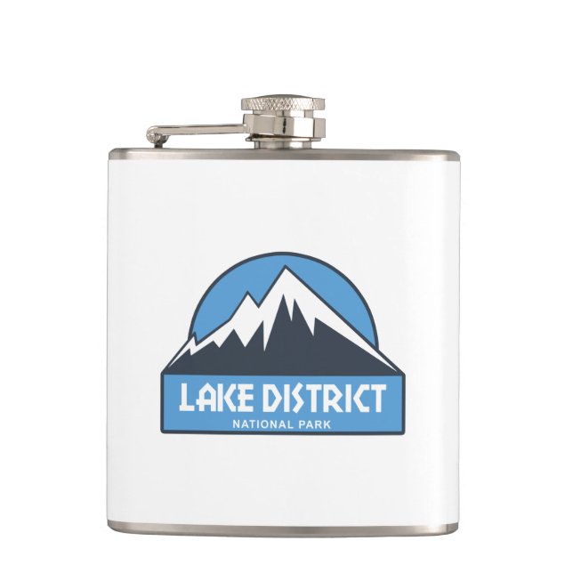 Lake District National Park Hip Flask (Front)