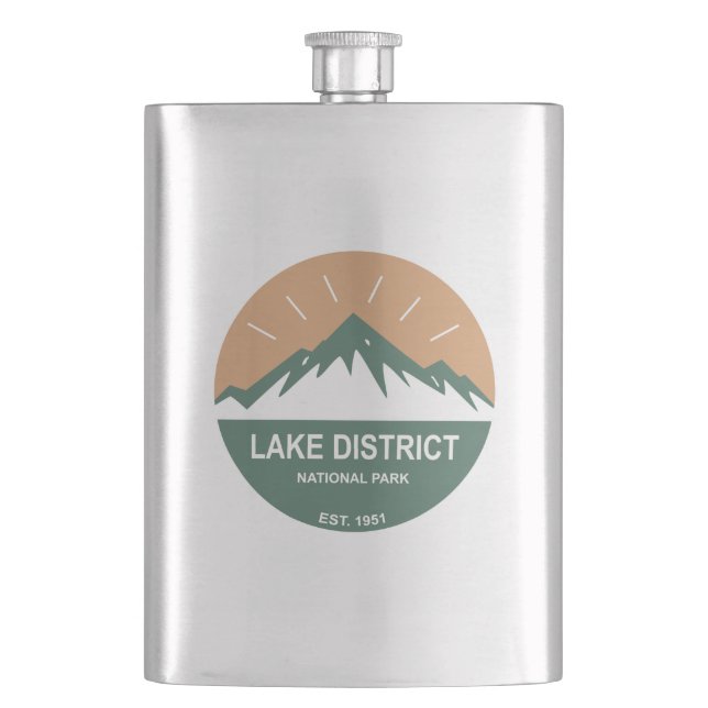 Lake District National Park Hip Flask (Front)