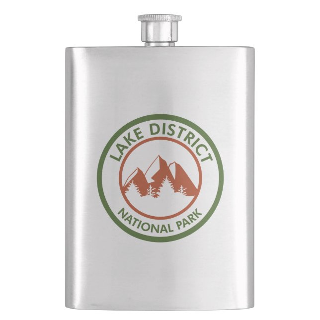 Lake District National Park Hip Flask (Front)