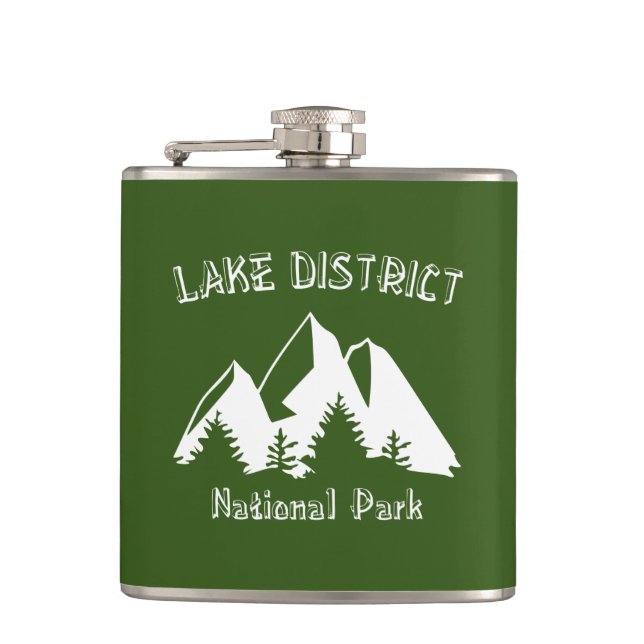 Lake District National Park Hip Flask (Front)