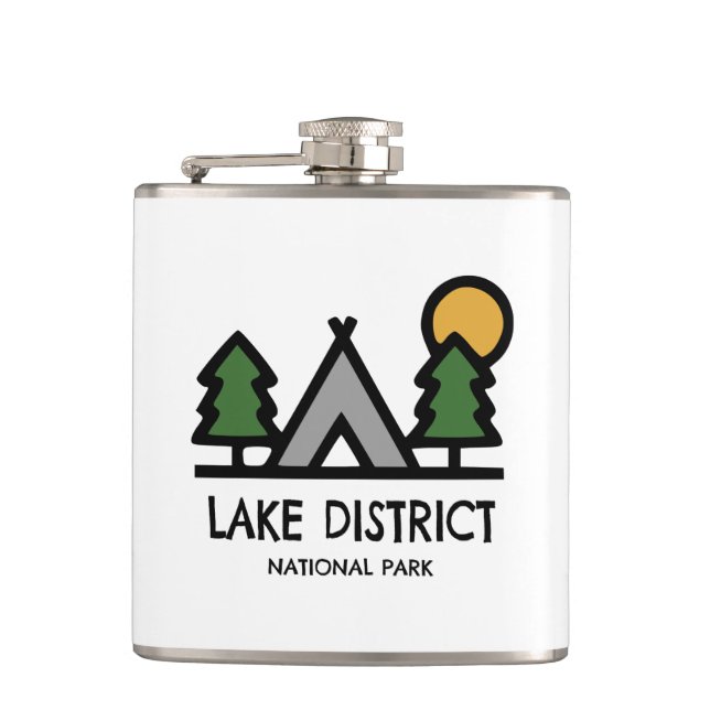 Lake District National Park Hip Flask (Front)