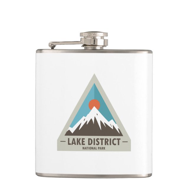 Lake District National Park Hip Flask (Front)