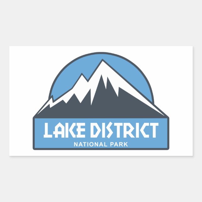 Lake District National Park Rectangular Sticker (Front)