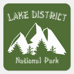Lake District National Park Square Sticker