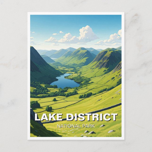 Lake District National Park United Kingdom Postcard (Front)