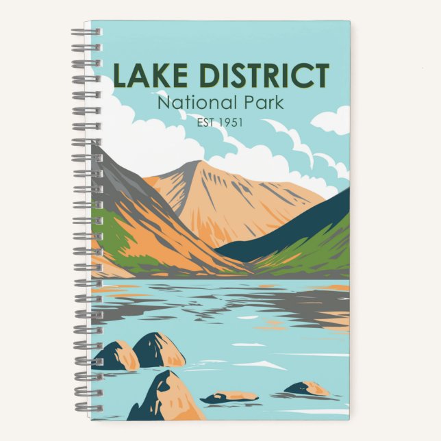 Lake District National Park Wasdale Head England Notebook (Front)
