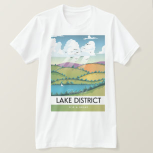 Lake District travel poster. T-Shirt
