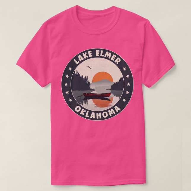 Lake Elmer Oklahoma Sunset T-Shirt (Design Front)