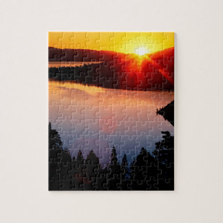 Lake Emerald Bay Tahoe Sunset Jigsaw Puzzle