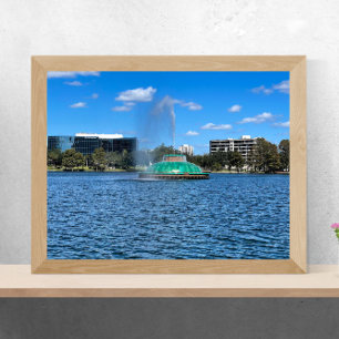 Lake Eola Fountain Orlando Florida Poster