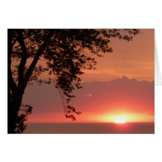 Lake Erie Brilliant Orange Sunset