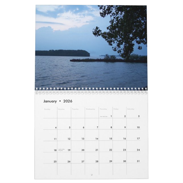 Lake Erie Calander Calendar (Jan 2026)