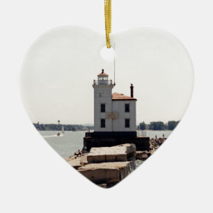 Lake Erie Lighthouse Ceramic Tree Decoration