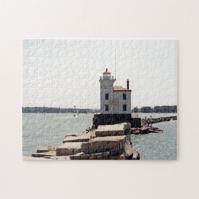 Lake Erie Lighthouse Jigsaw Puzzle (Horizontal)