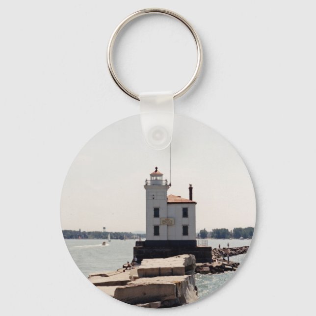 Lake Erie Lighthouse Key Ring (Front)