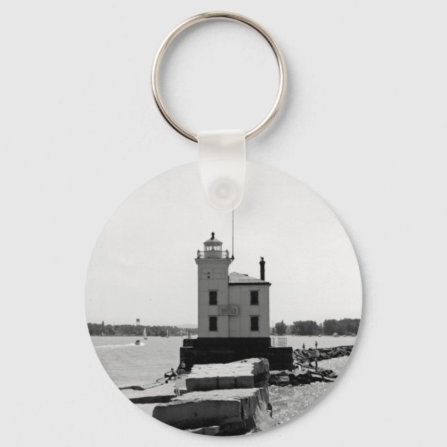 Lake Erie Lighthouse Key Ring (Front)
