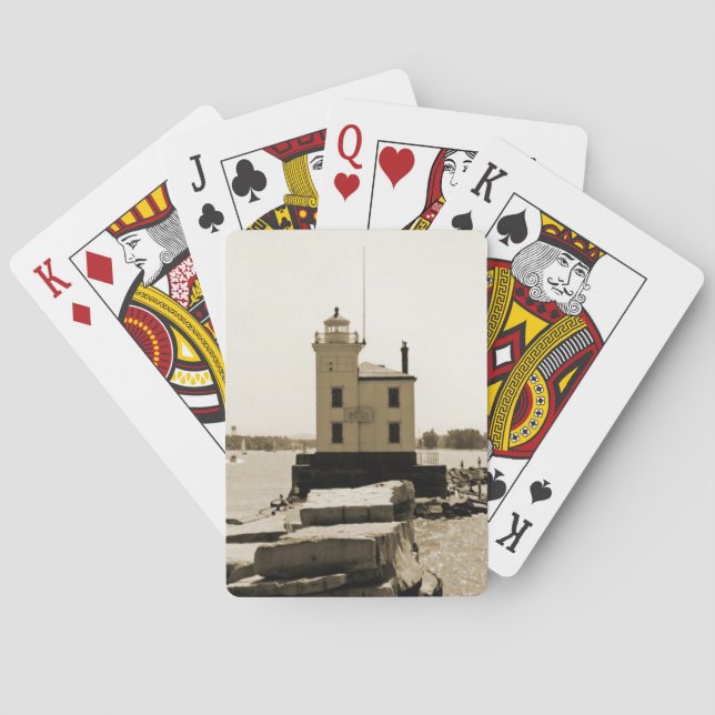 Lake Erie Lighthouse Playing Cards (Back)
