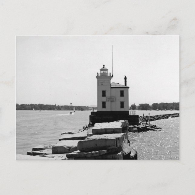 Lake Erie Lighthouse Postcard (Front)