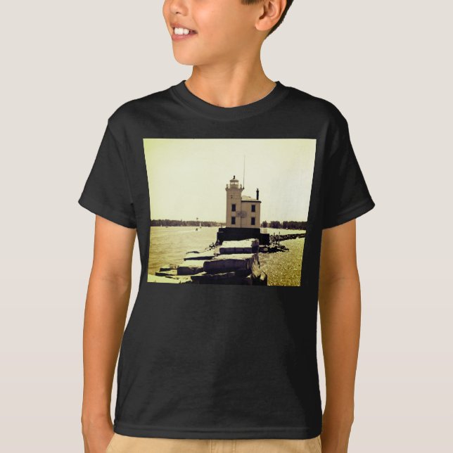 Lake Erie Lighthouse T-Shirt (Front)