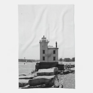 Lake Erie Lighthouse Tea Towel