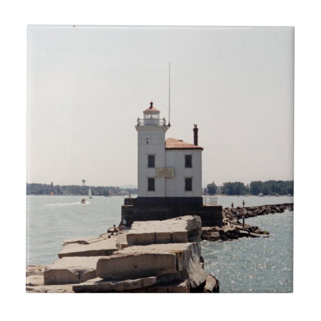 Lake Erie Lighthouse Tile (Front)